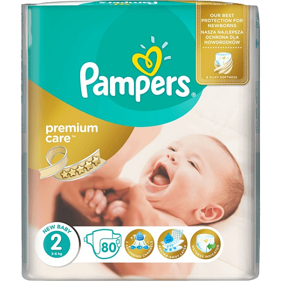 Pampers Premium Care 2 Mini 3-6 kg disposable diapers 80 pieces