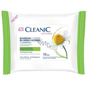 Cleanic Intimate Chamomile wipes for intimate hygiene 10 pieces