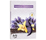 Bispol Aura Vanilla Lavender - Vanilla and lavender scented tealights 6 pieces