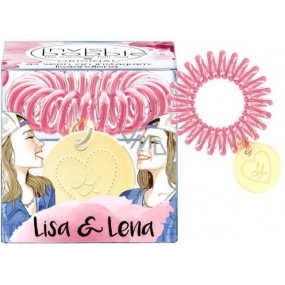 Invisibobble Original Lisa & Lena original hair band clear with dark pink stripe 1 piece