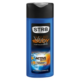 Str8 Active Reload shower gel for hair and body for men 400 ml