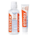 Elmex Caries Protection mouthwash 400 ml + Caries Protection with amine fluoride toothpaste 75 ml, duopack