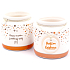 Nekupto Ceramic Candle Holder with Dedication Burning with Love, 8 x 7.5 cm