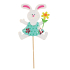 Bunny made of felt recess 8 cm + green skewers