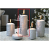 Lima Ice candle silver cylinder 60 x 150 mm 1 piece