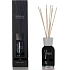 Millefiori Milano Natural Nero - Black Diffuser 100 ml + 7 stalks 25 cm long for smaller spaces lasts 5-6 weeks