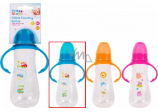 First Steps Feeding Bottle 0+ baby bottle clear with grips Car blue 250 ml