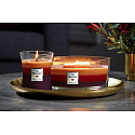 WoodWick Trilogy Holiday Cheer - Holiday joy scented candle with wooden wick and lid glass medium 275 g