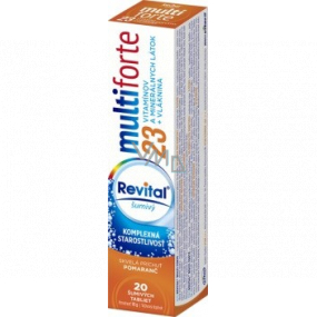 Revital Multi Forte Orange dietary supplement vitamin tablets with minerals 20 effervescent tablets