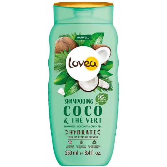 Lovea Coconut and green tea shampoo for all hair types 250 ml