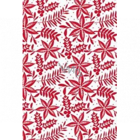 Ditipo Gift wrapping paper 70 x 200 cm White red twigs