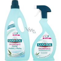 Sanytol Floors disinfectant all-purpose cleaner 1 l + Sanytol disinfectant all-purpose cleaner 500 ml, duopack