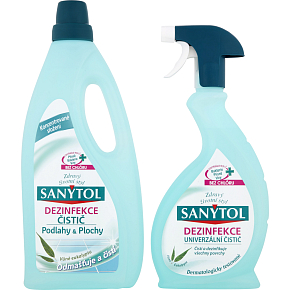 Sanytol Floors disinfectant all-purpose cleaner 1 l + Sanytol disinfectant all-purpose cleaner 500 ml, duopack
