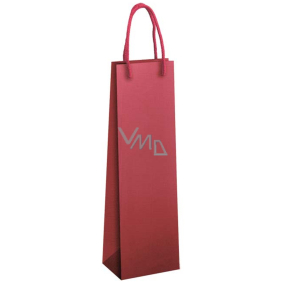 Ditipo Paper gift bag for bottle 12 x 9 x 39 cm ECO red