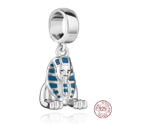 Charm Sterling silver 925 Egyptian Sphinx, travel bracelet pendant