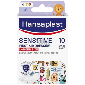 Hansaplast Sensitive Kids XL Pets patch with children's motif 10 pieces