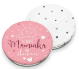 Nekupto Pocket Mirror Best Mom Under the Sun 7.2 cm