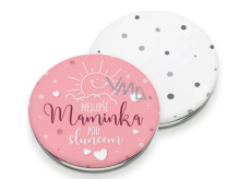 Nekupto Pocket Mirror Best Mom Under the Sun 7.2 cm