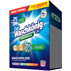 Waschkönig Laundry Powder Universal, 100 washes, 6 kg