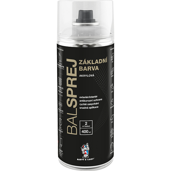 BALSPREJ universal primer spray white, 400 ml