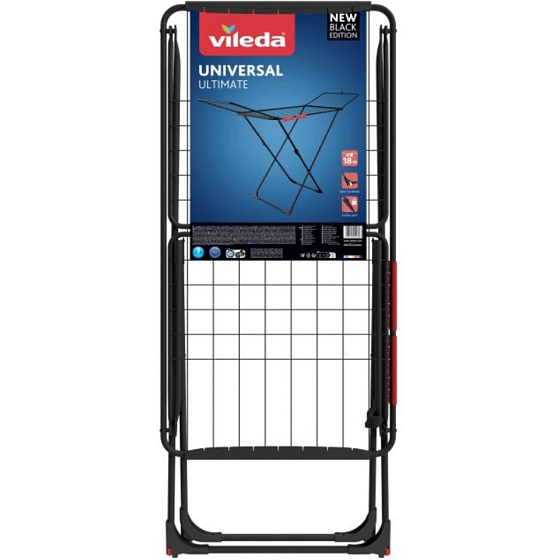 Vileda clothes dryer Universal, drying surface 18 m, black