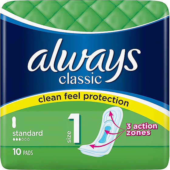 Always Classic Standard intimate pads 10 pieces