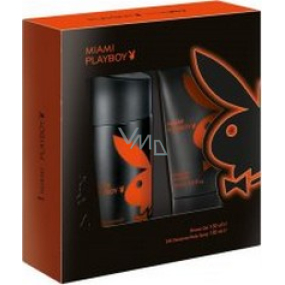 Playboy Miami shower gel 150 ml + deodorant spray