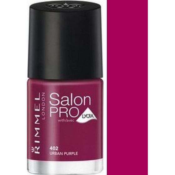 Rimmel London Salon Pro Lycra Nail Polish 402 Urban Purple 12 ml