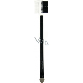 Eyebrow brush with eyelash comb and eye shadow applicator 14.5 cm 1 piece 30160