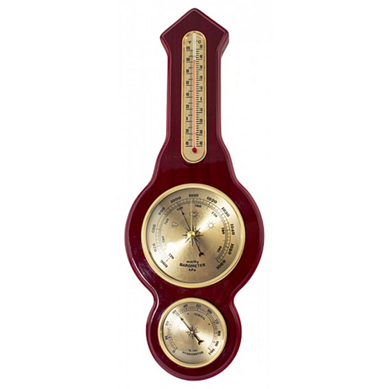 Albi Barometer Three-combination barometer with thermometer and hygrometer in wood