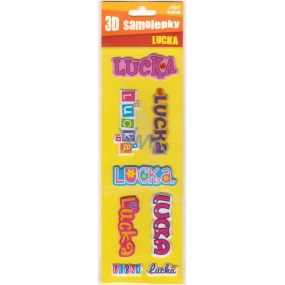 Nekupto 3D Stickers with the name Lucka 8 pieces