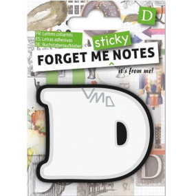 EP Line Forget me sticky note pad letter D