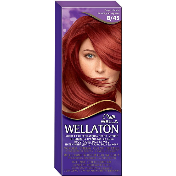 Wella Wellaton Cream Hair Color 8-45 Light Garnet Red