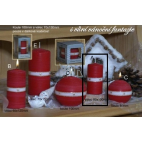 Lima Aura Christmas Fantasy Scented Candle Red Cylinder 50 x 100 mm 1 Piece