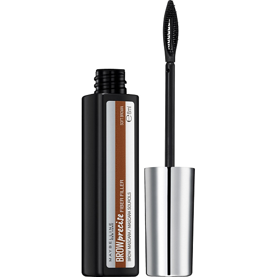 Maybelline Brow Precise Fiber Filler Filling Mascara for Eyebrows 04 Soft Brown 8 ml