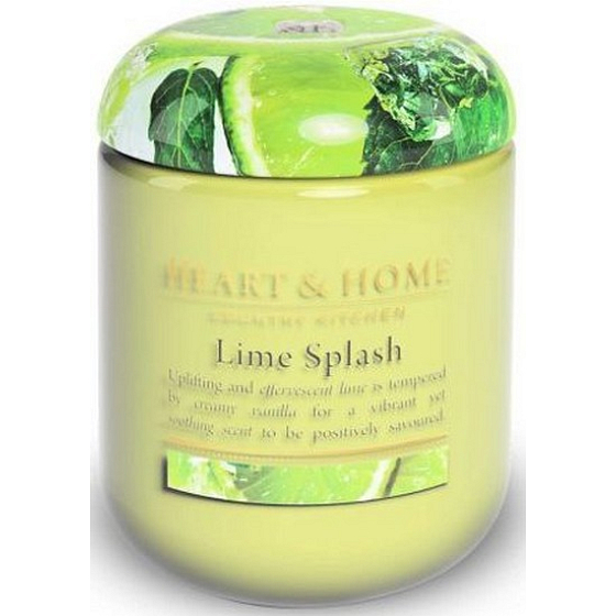 Heart & Home Lime Geyser Soy scented candle medium burns up to 30 hours 110 g