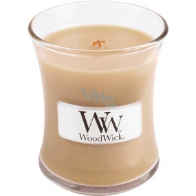 WoodWick At the Beach - On the beach scented candle with a wooden wick and a glass lid small 85 g