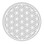 Masaru Emoto Patera bowl small Flower of Life with white symbol 14 x 5 cm