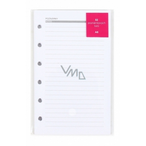 Albi Lined sheets in the diary manager A6 12.8 x 8.4 x 0.3 cm