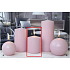Lima Ice pastel candle pink cylinder 80 x 100 mm 1 piece