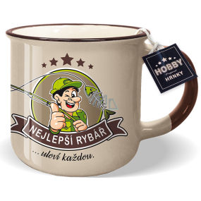 Nekupto Hobby mug with the words Best Fisherman 250 ml