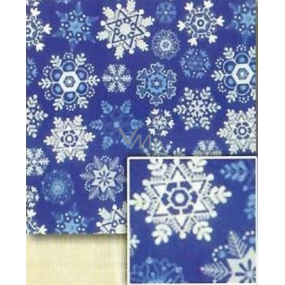 Nekupto Gift wrapping paper 70 x 500 cm Christmas Blue, snowflakes white, silver, blue