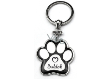 Nekupto Pets key ring in the shape of a paw Bulldog 40 x 85 x 3 mm