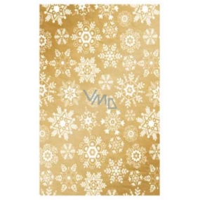 Ditipo Gift wrapping paper 70 x 200 cm Luxury golden white snowflakes