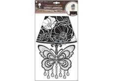 Room Decor Wall lamp self-adhesive illuminated LED butterfly 31 cm