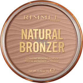 Rimmel London Natural Bronzer Bronzing Powder 001 Sunlight 14 g