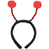 Headband tentacles universal red 1 piece