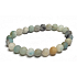 Amazonite multicolour matt bracelet elastic natural stone, ball 8 mm / 16-17 cm, stone of hope