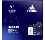 Adidas UEFA Champions League Edition VIII aftershave 100 ml + deodorant spray 150 ml + shower gel 250 ml, cosmetic set for men