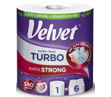 Velvet Turbo 3 ply paper kitchen towels 330 shreds 1 piece